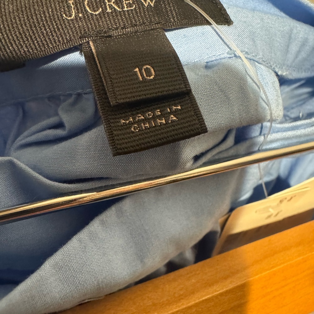 J. Crew Light Blue Asymmetrical Ruffle Midi Skirt - Picture 4 of 5